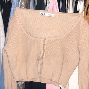 Zara button top